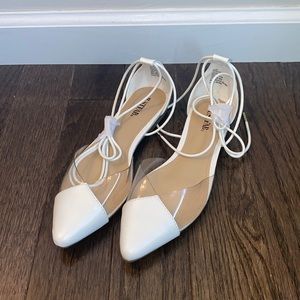 Brand new lace up flats